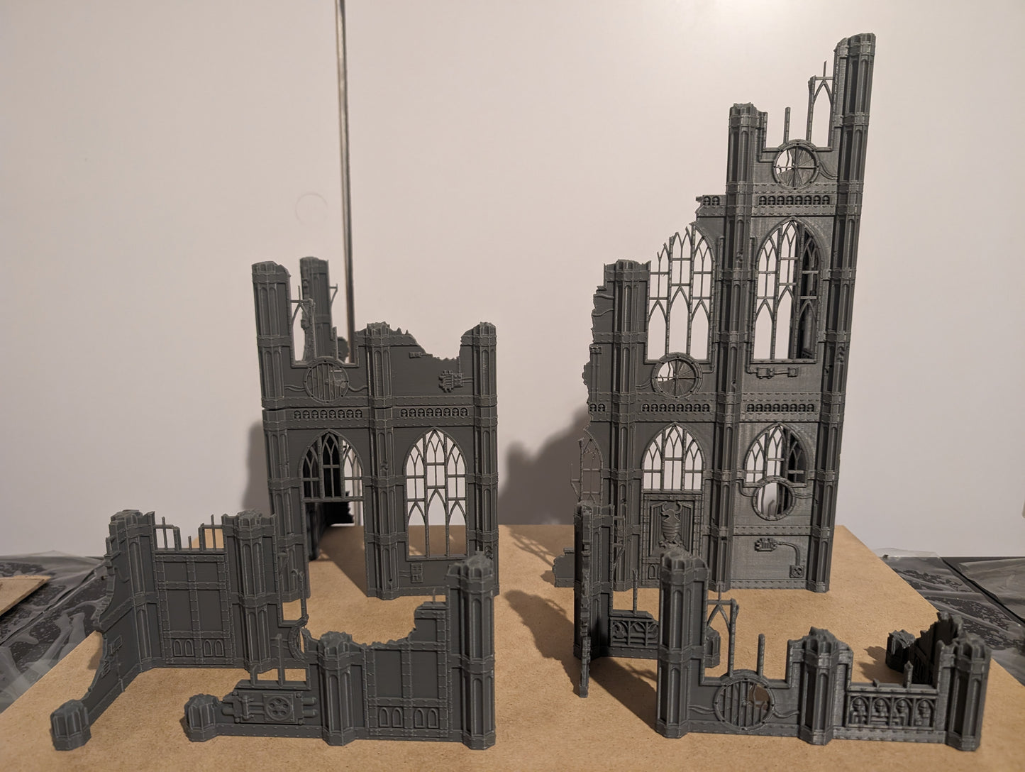 Layered Industries Wargame Terrain Gothic Ruins Set with Detailed Architecture for Tabletop Gaming