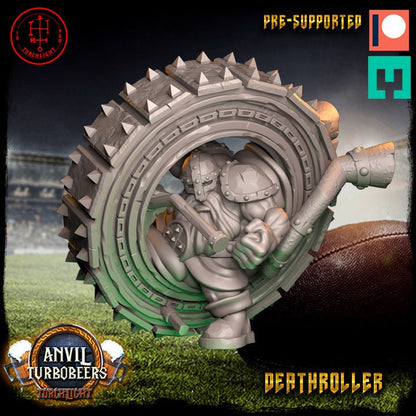 Layered Industries Deathroller miniature pre-supported for tabletop gaming in detailed design