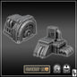 Layered Industries Wargame Terrain Set featuring detailed industrial components with pipes and textures