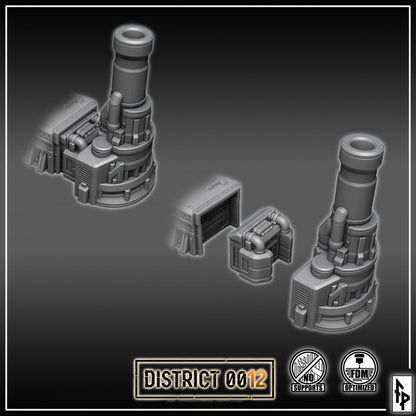 Layered Industries Wargame Terrain Set featuring detailed industrial structures for immersive gameplay