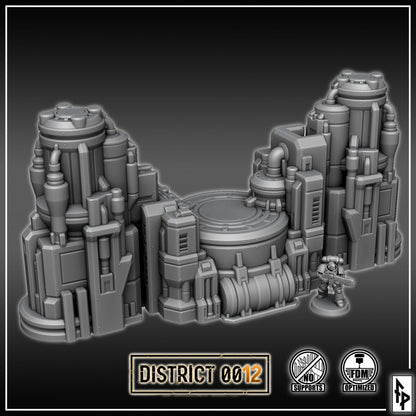 Layered Industries Wargame Terrain District 012 Building Set for tabletop gaming scenarios