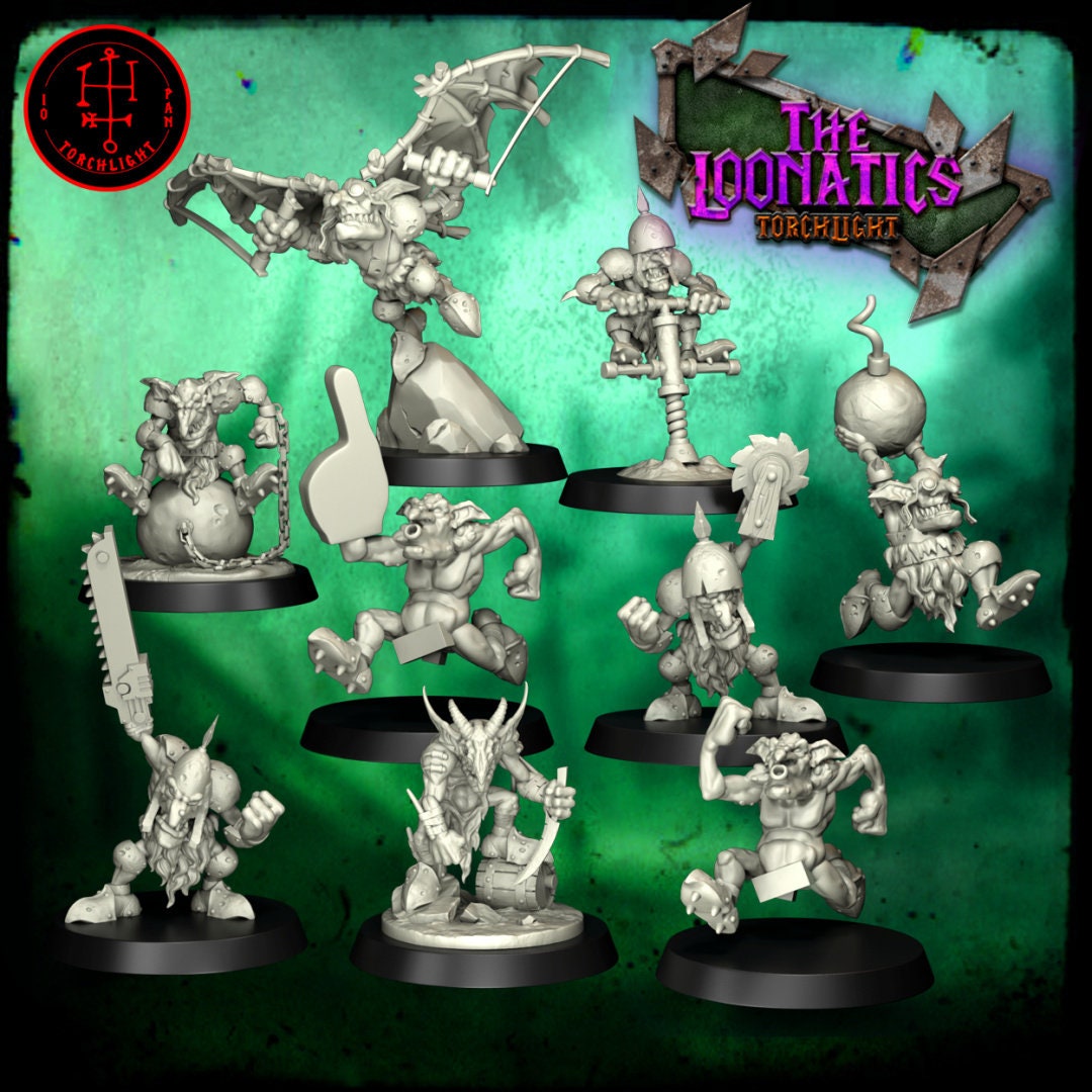 Fantasy Football miniatures set featuring detailed character models for tabletop gaming