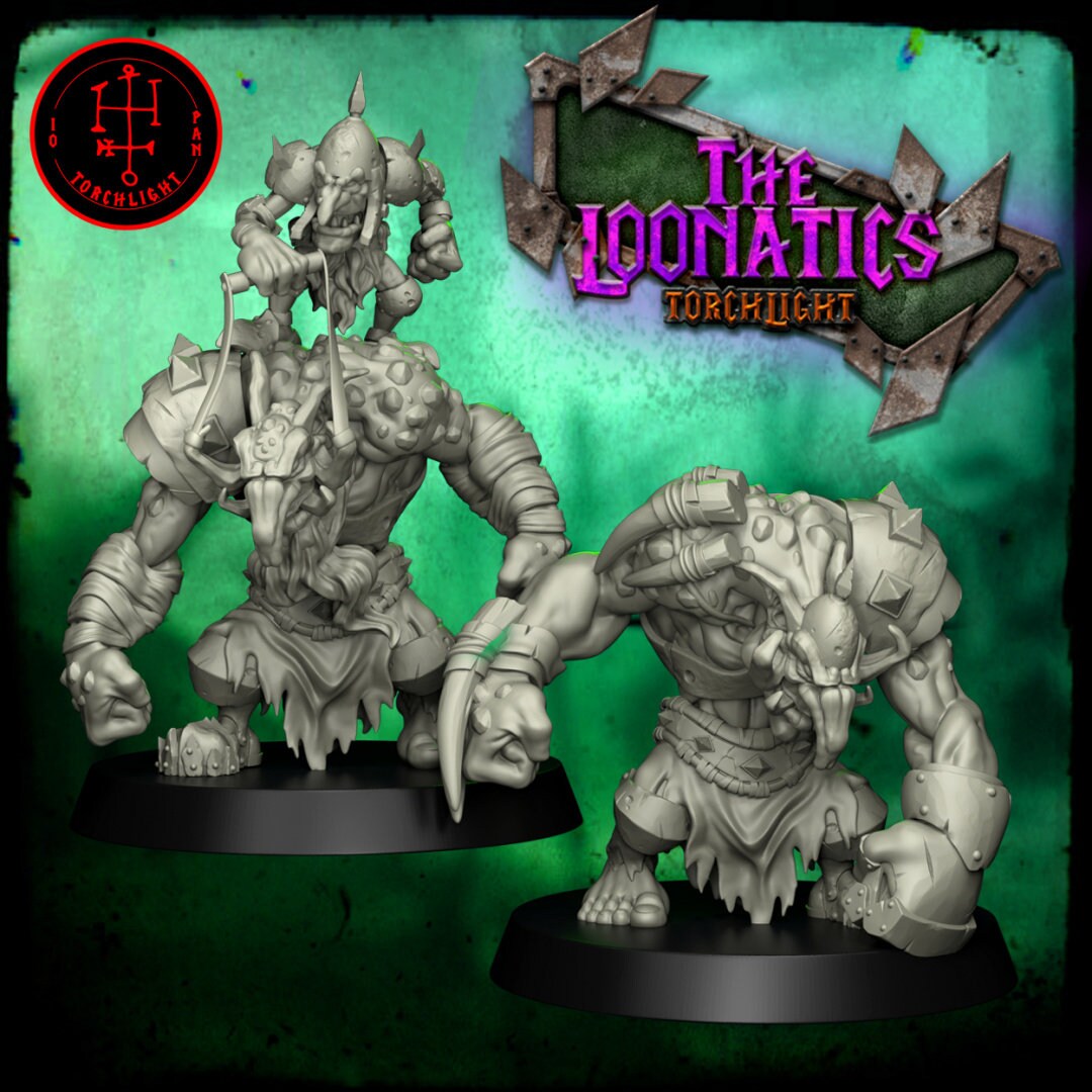 Layered Industries Fantasy Football miniatures featuring unique characters in detailed poses