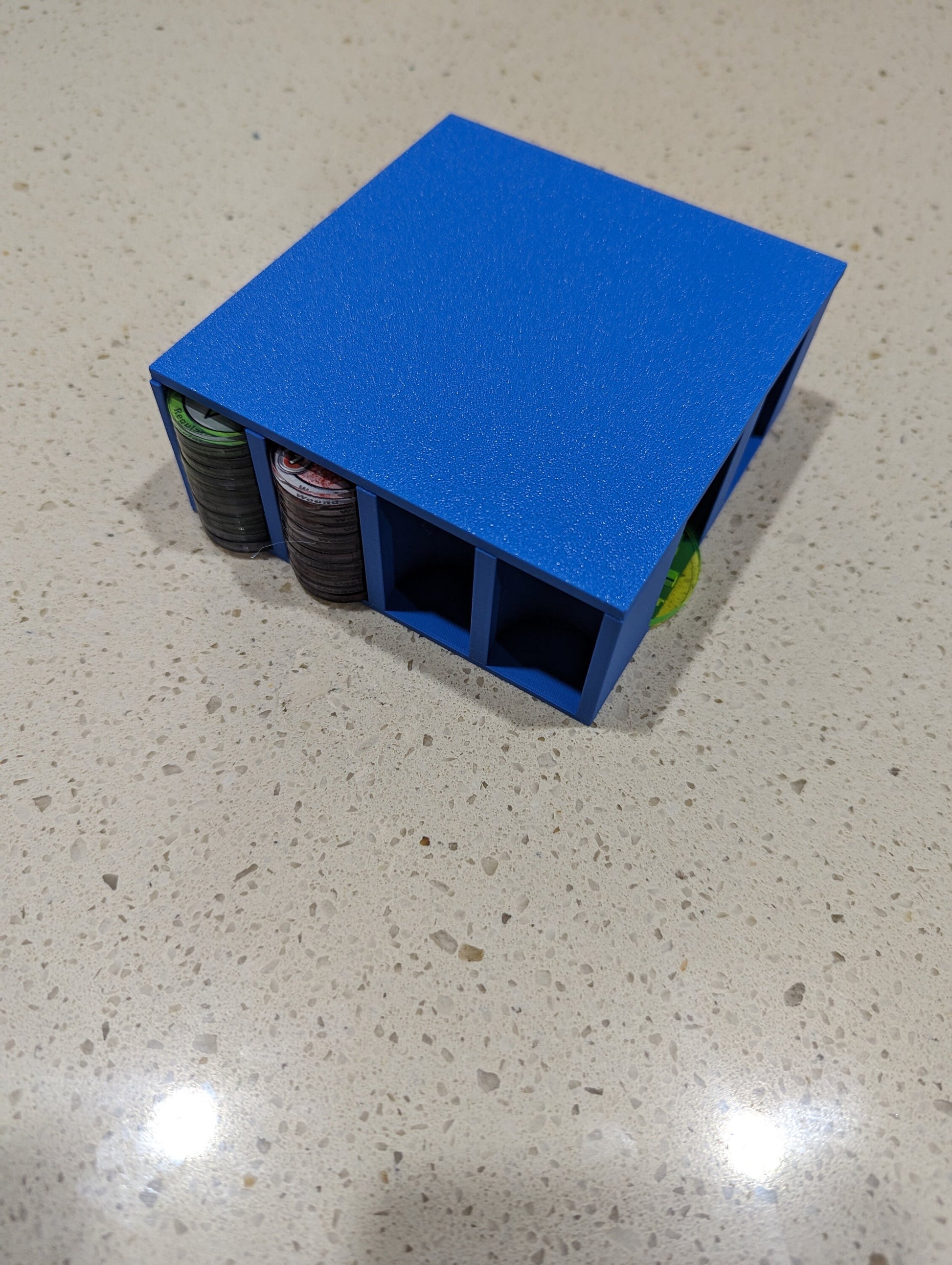 Layered Industries Blue Wargame Accessories Storage Box for Organizing Game Components