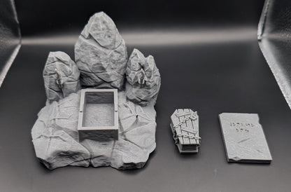 The Pilgrim Terrain - Fantasy Rock Grave