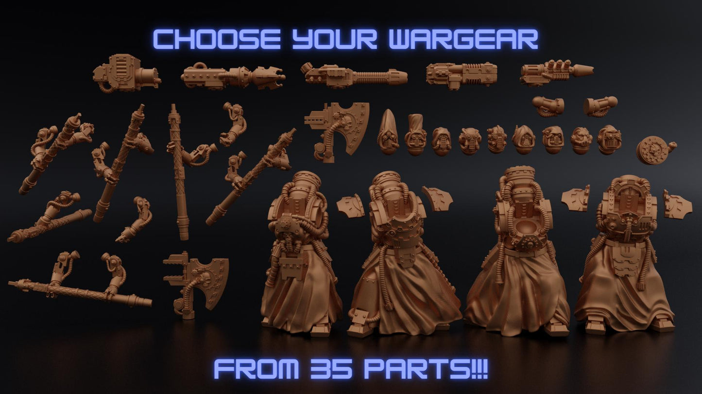 Security Cyborg Kit - Proxy Models for Horus Heresy Miniatures