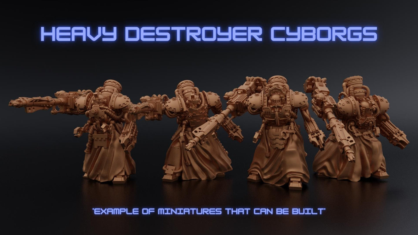Destroyer Cyborg Kit - Proxy Models for Horus Heresy Miniatures