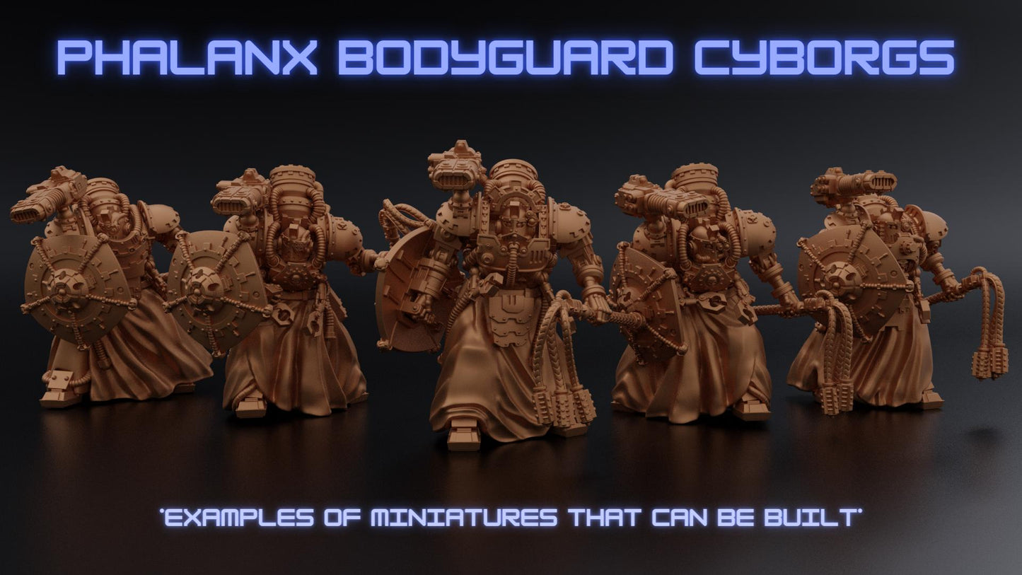 Phalanx Bodyguard Cyborg Kit - Proxy Models for Horus Heresy Miniatures