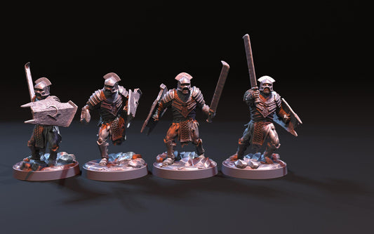 Orc-Kai Shieldmen - Proxy Models for Middle Earth