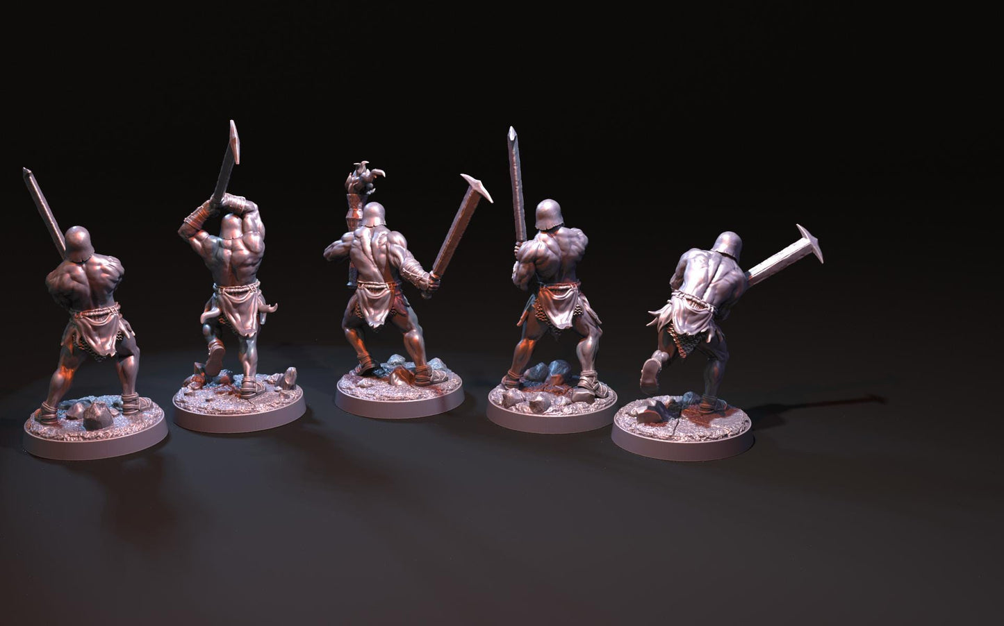 Orc-Kai Black Berserkers - Proxy Models for Middle Earth
