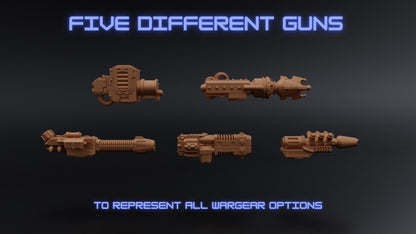 Security Cyborg Kit - Proxy Models for Horus Heresy Miniatures