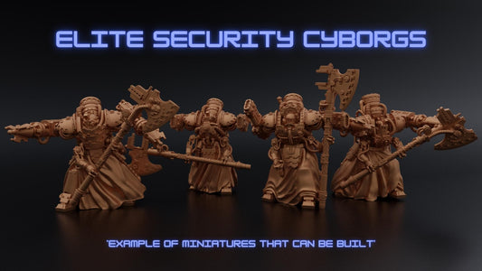 Security Cyborg Kit - Proxy Models for Horus Heresy Miniatures