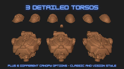 Castle Pattern Robot Kit - Proxy Models for Horus Heresy Miniatures