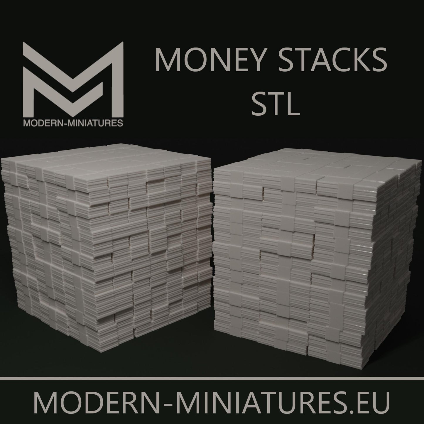 Money Stacks by Modern-Miniatures.eu