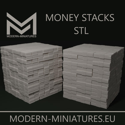 Money Stacks by Modern-Miniatures.eu