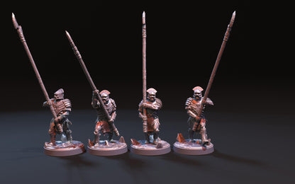 Orc-Kai Spearmen - Proxy Models for Middle Earth