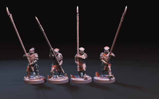 Orc-Kai Spearmen - Proxy Models for Middle Earth