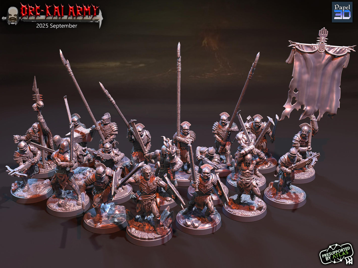 Orc-Kai Black Berserkers - Proxy Models for Middle Earth