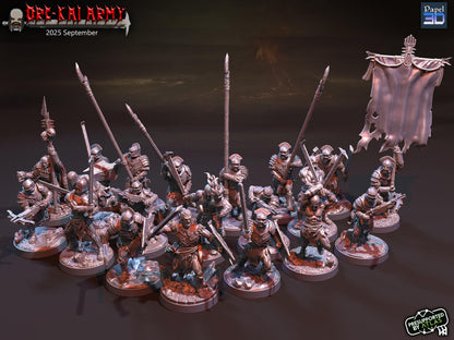 Orc-Kai Spearmen - Proxy Models for Middle Earth