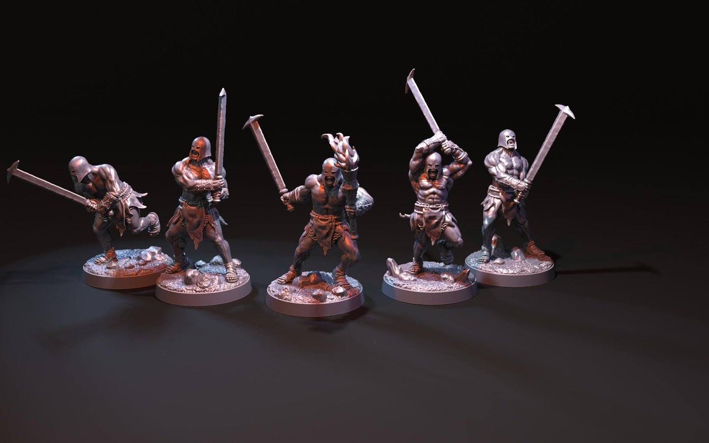 Orc-Kai Black Berserkers - Proxy Models for Middle Earth