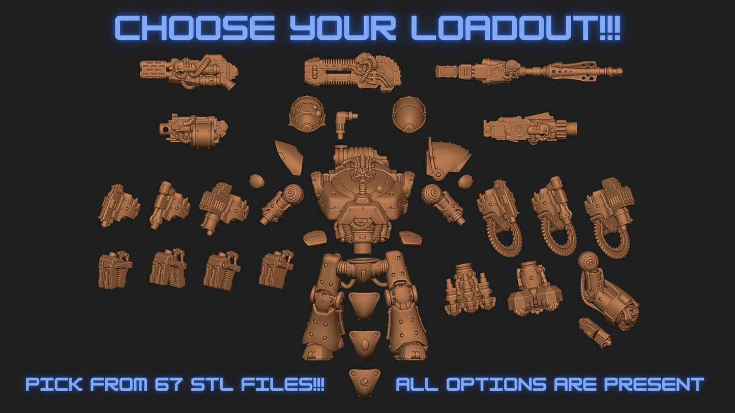 Castle Pattern Robot Kit - Proxy Models for Horus Heresy Miniatures