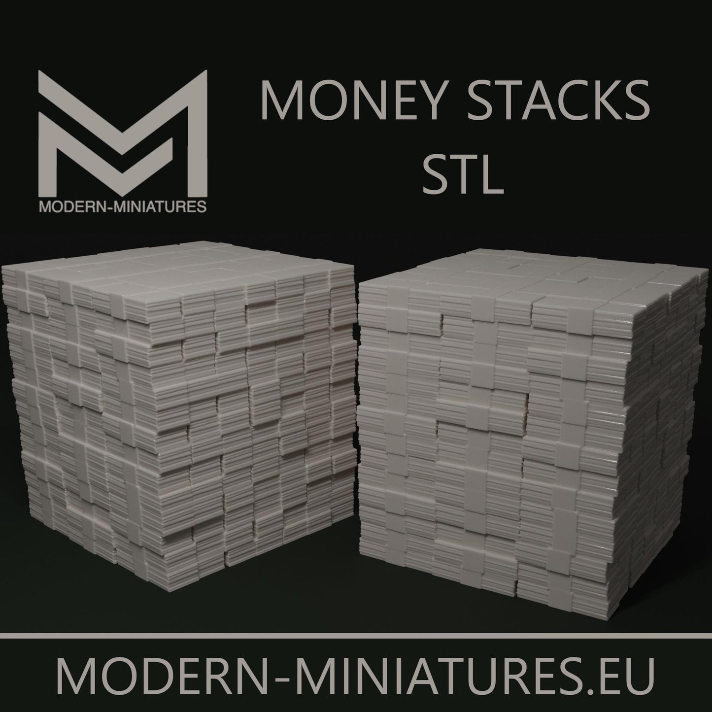 Money Stacks by Modern-Miniatures.eu