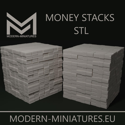 Money Stacks by Modern-Miniatures.eu