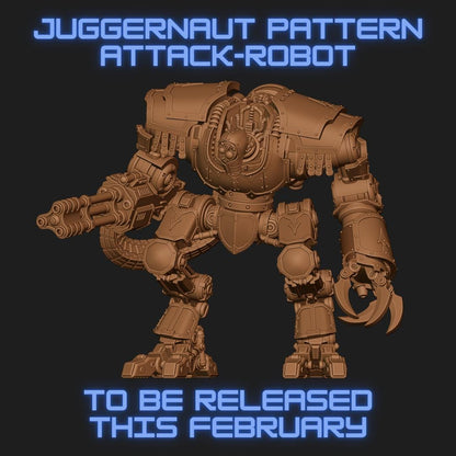Juggernaut Pattern Attack Robot - Proxy Models for Horus Heresy Miniatures