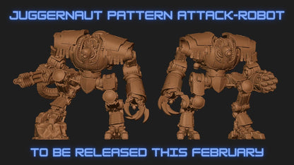 Juggernaut Pattern Attack Robot - Proxy Models for Horus Heresy Miniatures