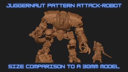 Juggernaut Pattern Attack Robot - Proxy Models for Horus Heresy Miniatures