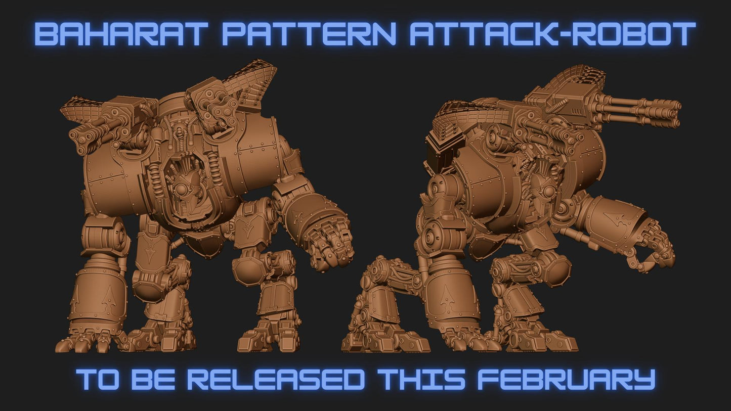 Juggernaut Pattern Attack Robot - Proxy Models for Horus Heresy Miniatures