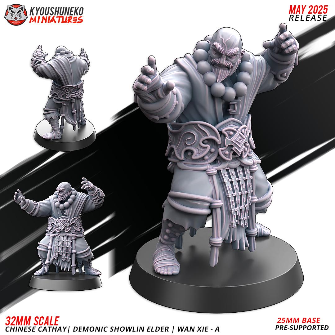 Kyoushuneko Miniatures - Demonic Showlin Elder Wan Xie