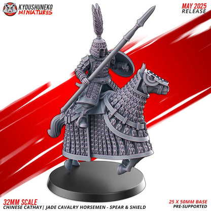 Kyoushuneko Miniatures - Jade Cavalry Spear and Shield