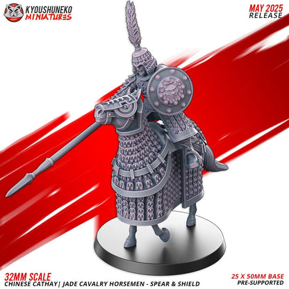 Kyoushuneko Miniatures - Jade Cavalry Spear and Shield