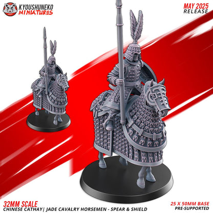 Kyoushuneko Miniatures - Jade Cavalry Spear and Shield