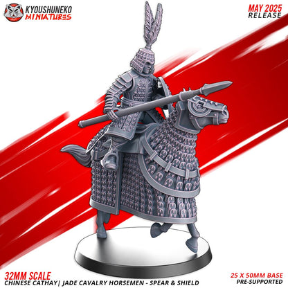 Kyoushuneko Miniatures - Jade Cavalry Spear and Shield
