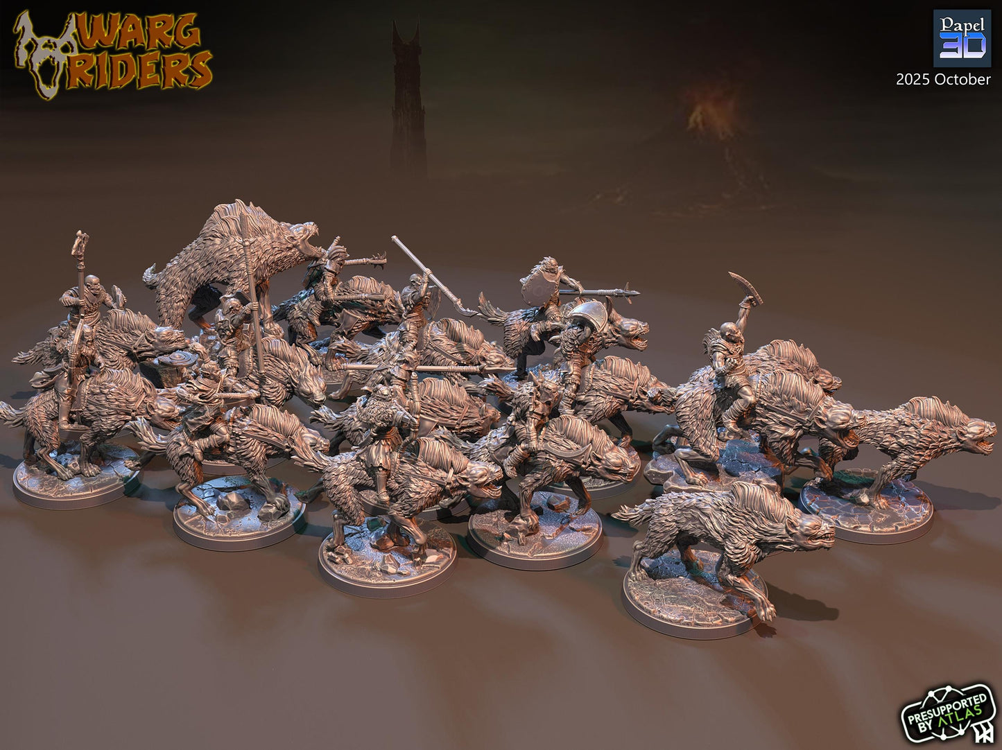 Warg Rider Command - Proxy Models for Middle Earth