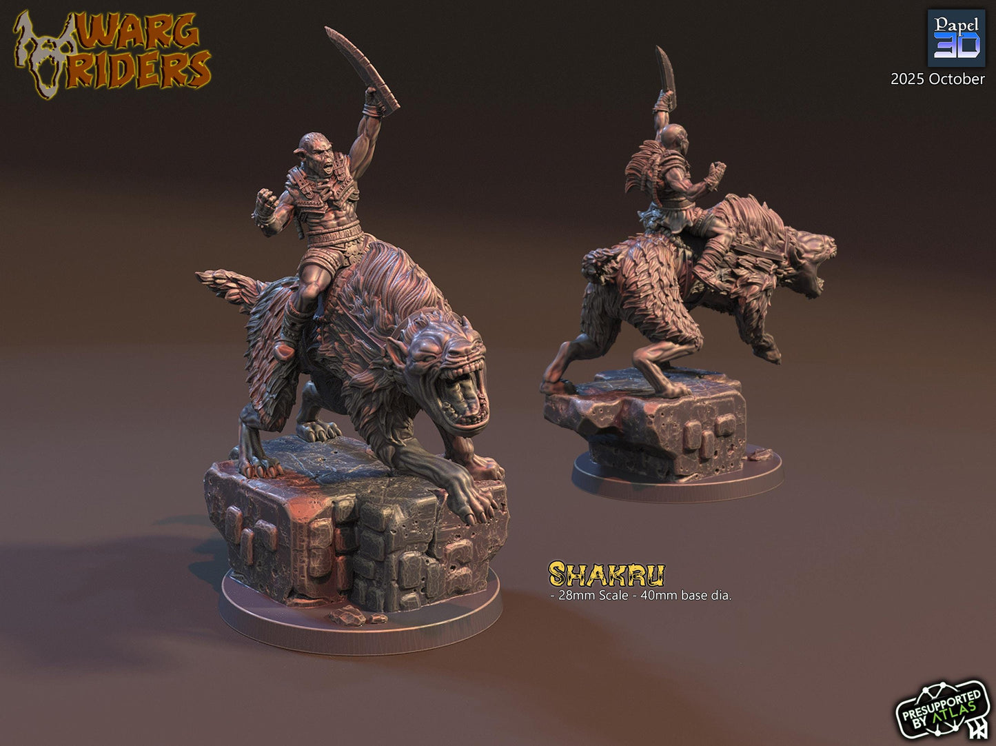 Warg Rider Command - Proxy Models for Middle Earth