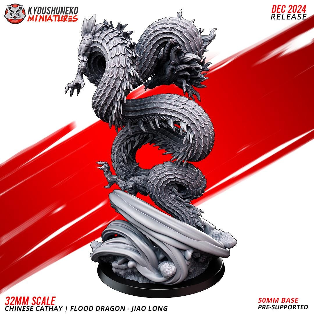 Kyoushuneko Miniatures - Flood Dragon Jiao Long