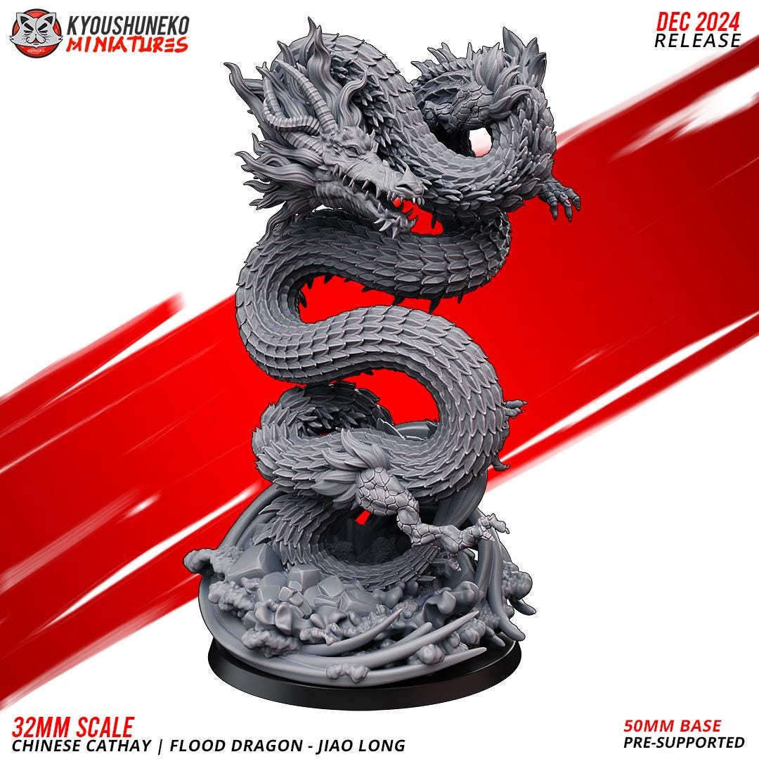 Kyoushuneko Miniatures - Flood Dragon Jiao Long