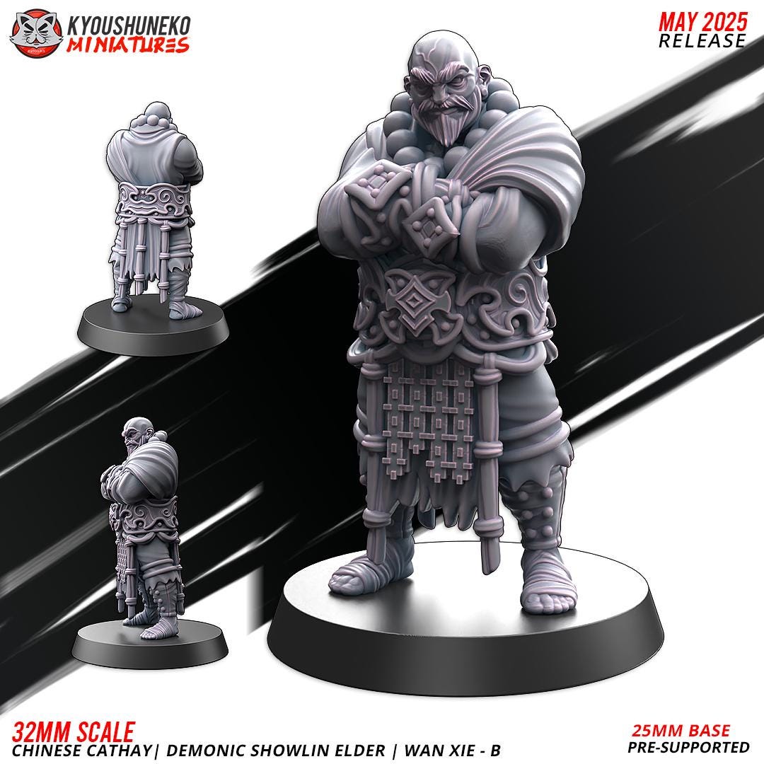 Kyoushuneko Miniatures - Demonic Showlin Elder Wan Xie