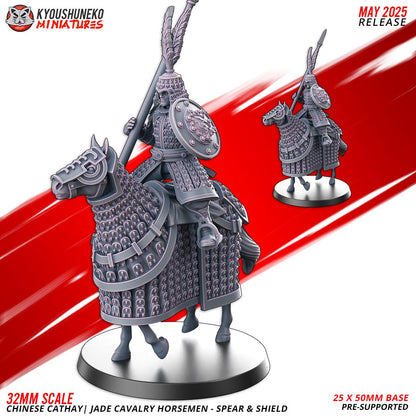 Kyoushuneko Miniatures - Jade Cavalry Spear and Shield