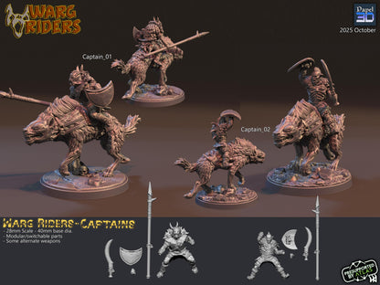 Warg Rider Command - Proxy Models for Middle Earth