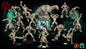 Layered Industries Miniatures Collection featuring detailed fantasy characters in various action poses