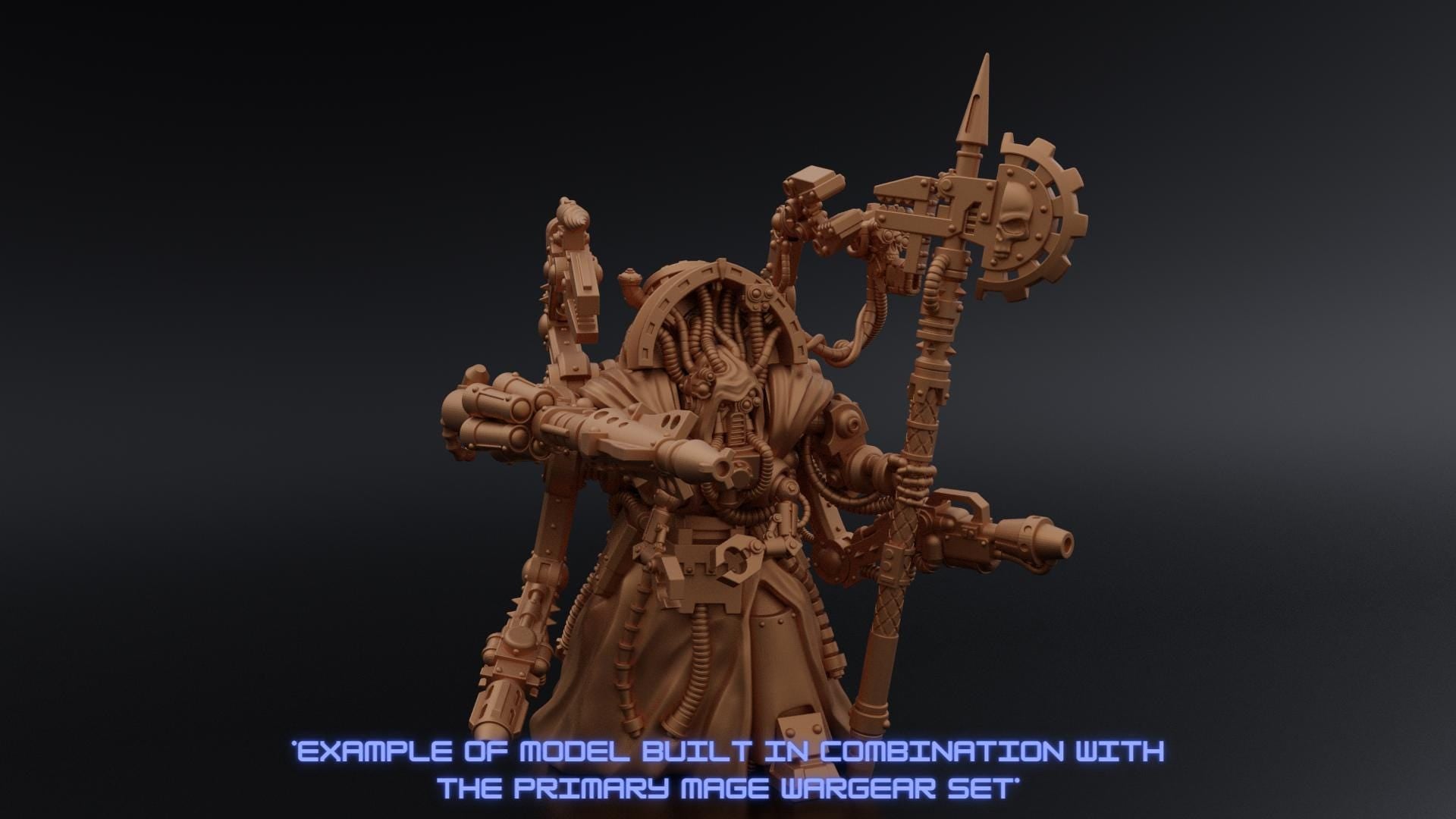 Layered Industries Miniatures Model Example Built with Primary Mage Wargamer Set