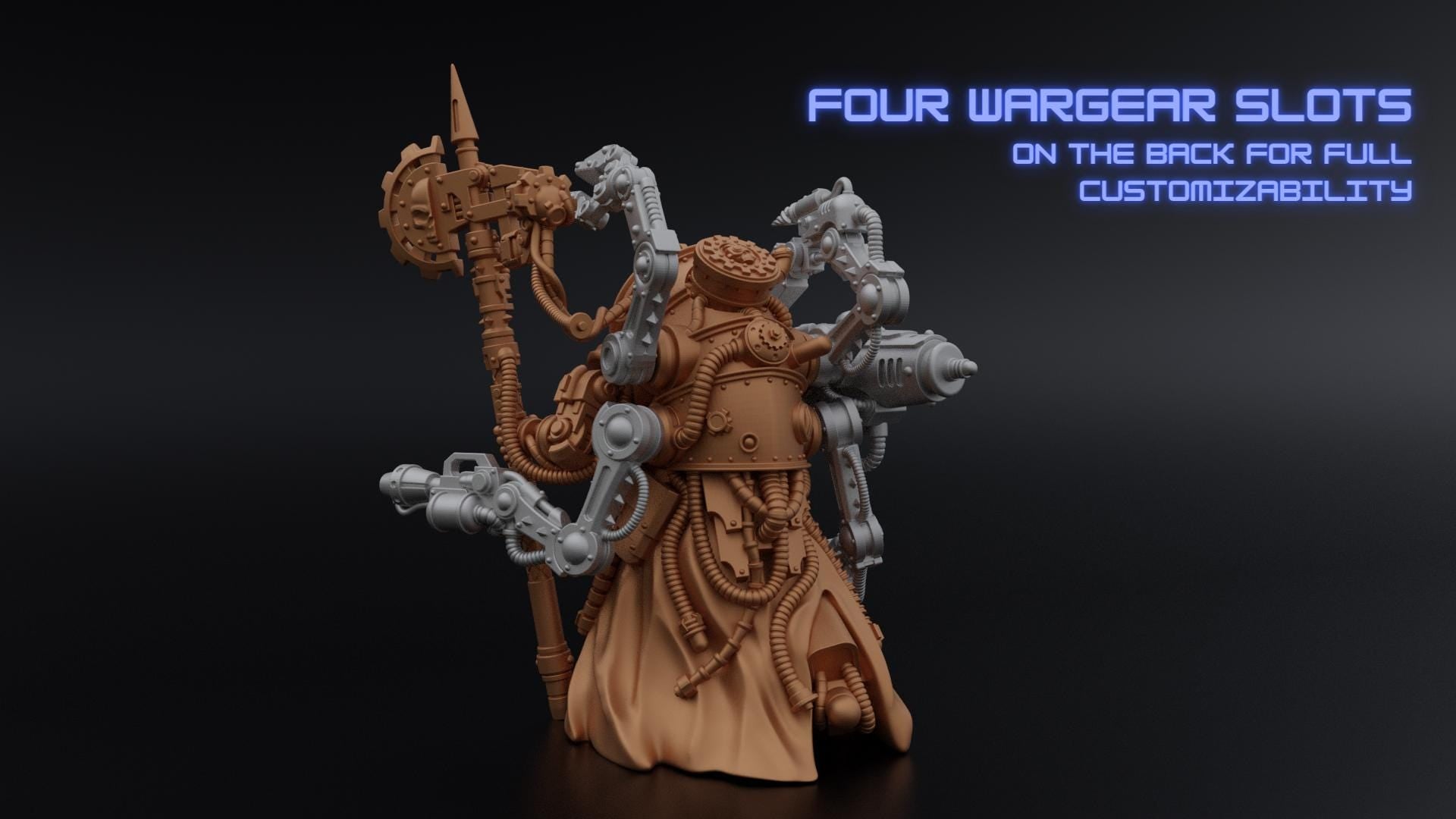 Layered Industries Miniature with Four Wargear Slots for Full Customizability and Detailed Design