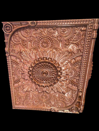 Decorative RPG dice box large with intricate embossed design for tabletop gaming